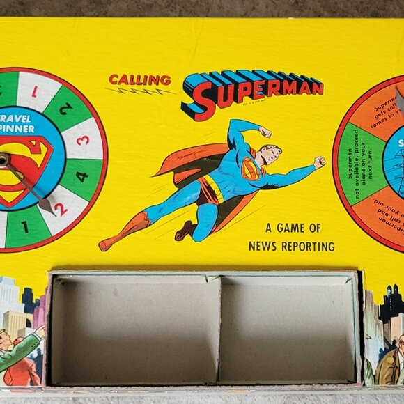 (SOLD) 1954 Calling Superman Board Game  *RARE* - Picture 4 of 5